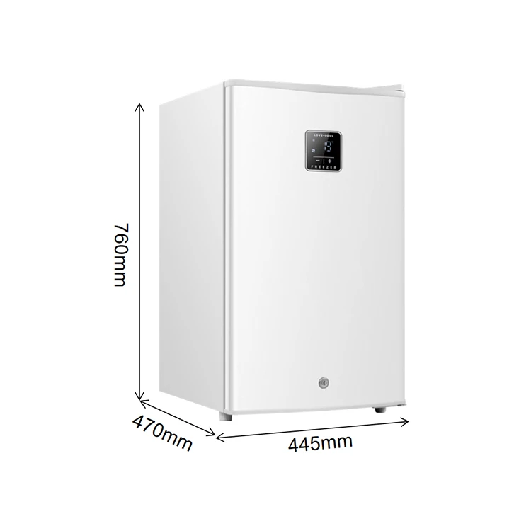 Thermoelectric 46L mini fridge 60 Can Low noise mini bar Glass Door mini Refrigerator