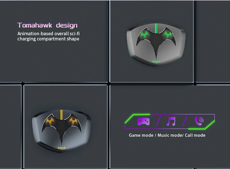 Wireless Earbuds with Environmental Noise Cancelling Microphones Gaming Earbuds IPX4 Waterproof  HD Bass Sound Earphones Touch