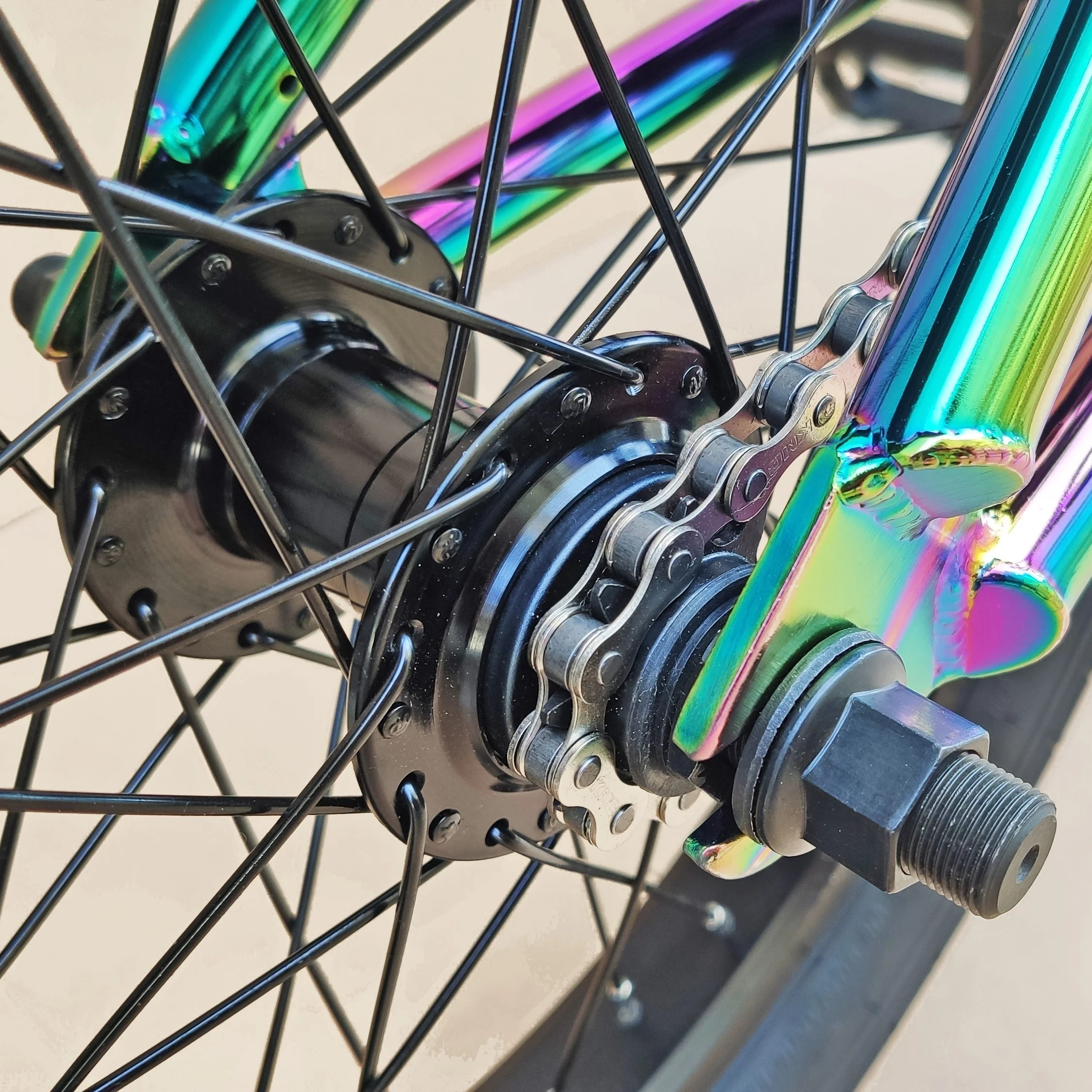 Customized 16 Inch Color Steel Bicycle Bmx Frame By Manufacturer New Design For Rainbow Colored Bicycles