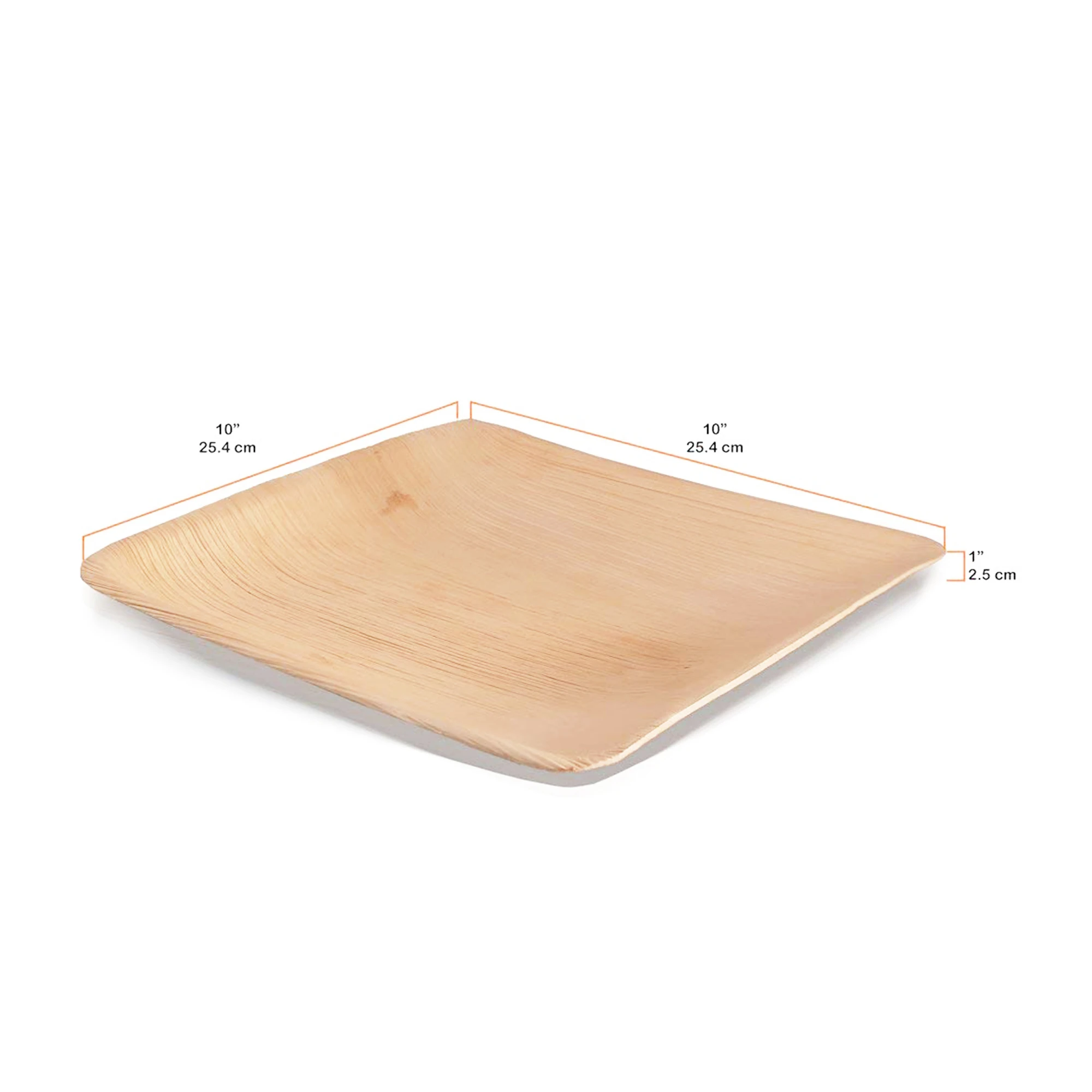 Bamboo Eco-Friendly 100% Natural Bio Degradable Organic Palm Tree Leaf Stealth Disposable Plates