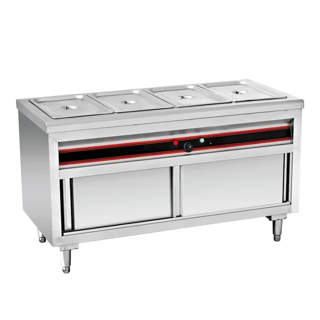 Dubai Restaurant Used Electric Buffet Bain Marie Food Warmer Buffet Equipment/hot Food Display Warming Showcase Server Factory