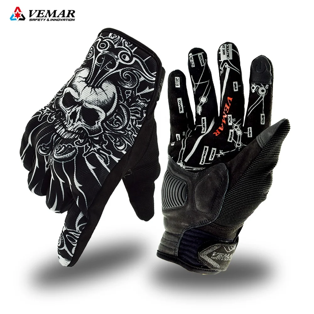 Vemar Summer Breathable Motorcycle Racing Gloves Touch Screen Motorbike Scooter Riding Street Moto MTB ATV Bike Cycling Gloves