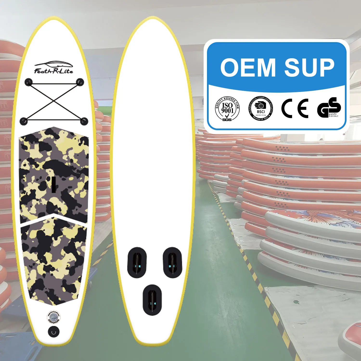 BSCI / CE OEM China wholesale custom paddle board inflatable surfboard weihai hiteam paddleboard sup board manufacturer