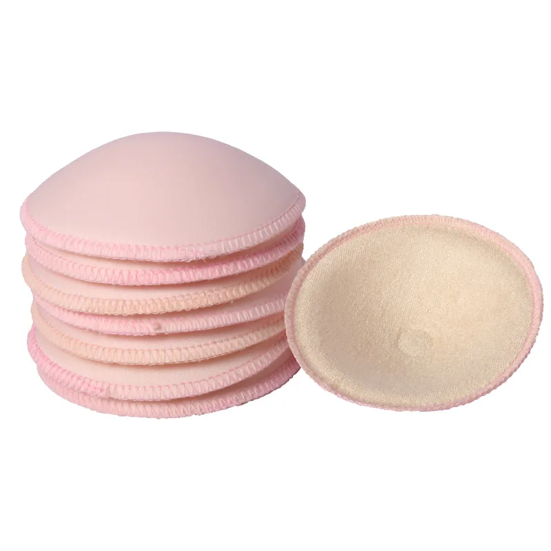 Mum Washable Waterproof Pregnant Bamboo Terry Breasting Pad Lactation Nursing Pads Washable Reusable Wholesale 3D  sponge
