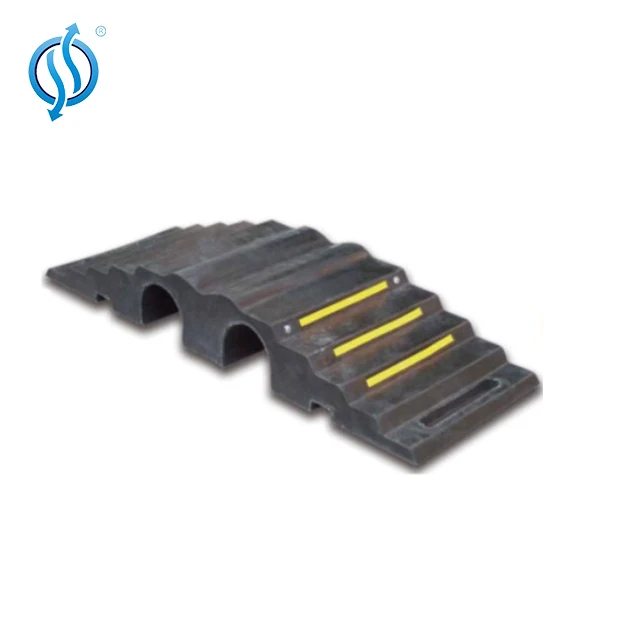 Резиновый дорожный пандус кабеля 2 канала резиновый кабель