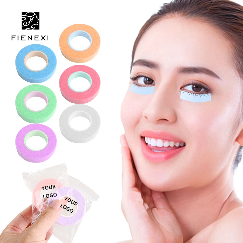 Hot sale Color Tape Pink Blue Purple Green White Orange Fabric Surgical Tape Eyelash Tape for Eyelash Extension