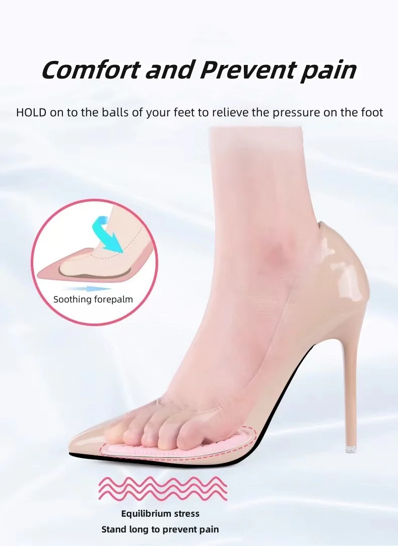 Sponge foot front palm pads breathable and sweat-absorbing comfort half size pad