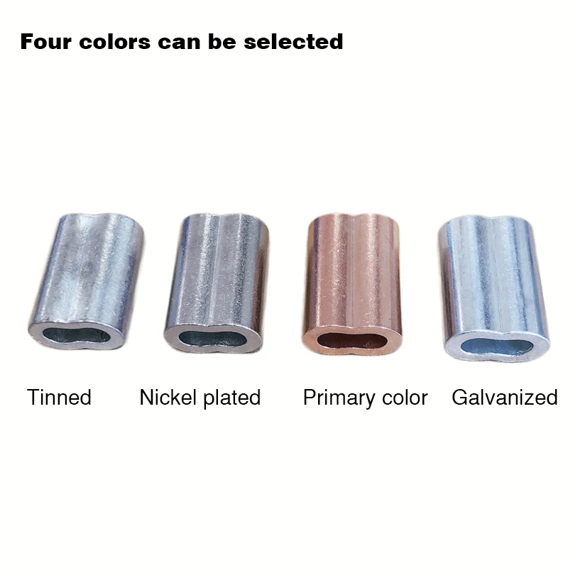 Factory direct selling 8 Shape Sleeve Hourglass 1.5mm cable wire Rope Clip