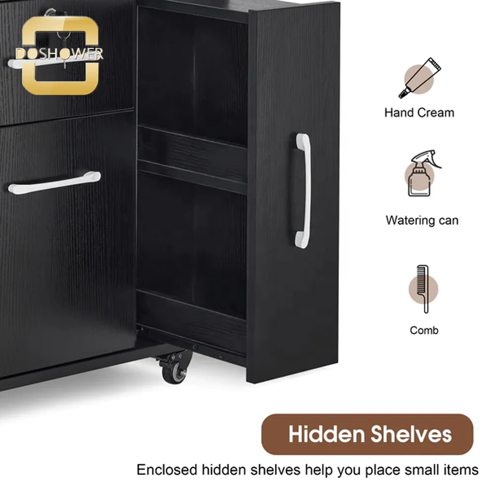 Hair Stylist Barber Trolley Beauty Organizer Of Salon Cart With Storage Drawer For Cabinet Rolling Salon Cart Manufacture