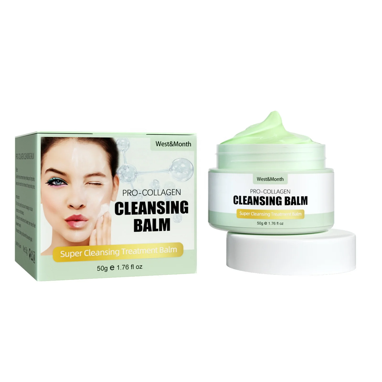 Custom Vegan Waterproof  Make up Natural Cleaning Cleansing Balm Makeup Remover Oil make up remover balm