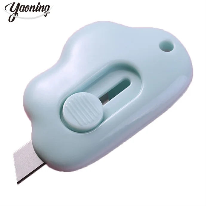 2023 Amazon горячая Распродажа офисные принадлежности и канцелярские товары рекламный многофункциональный карманный размер Мультфильм Облако Форма ABS резка набор