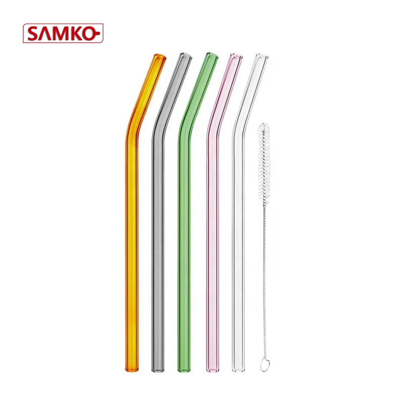 Стеклянные трубочки из пирекс, термостойкие стеклянные трубочки для питья