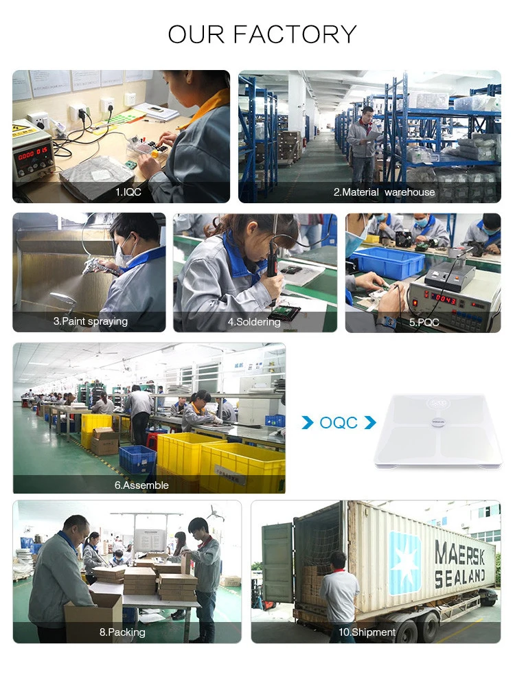 Smart Blue-tooth body fat scale BMI free app wifi bathroom scales digital weight body scale