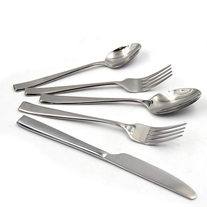 Wholesale Silver Stainless Steel Spoon Fork Knife Bulk Flatware Set fork spoon stainless steel