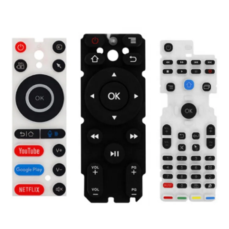 Manufacturer custom conductive electronic silicone rubber keypad buttons silicone button rubber keypad