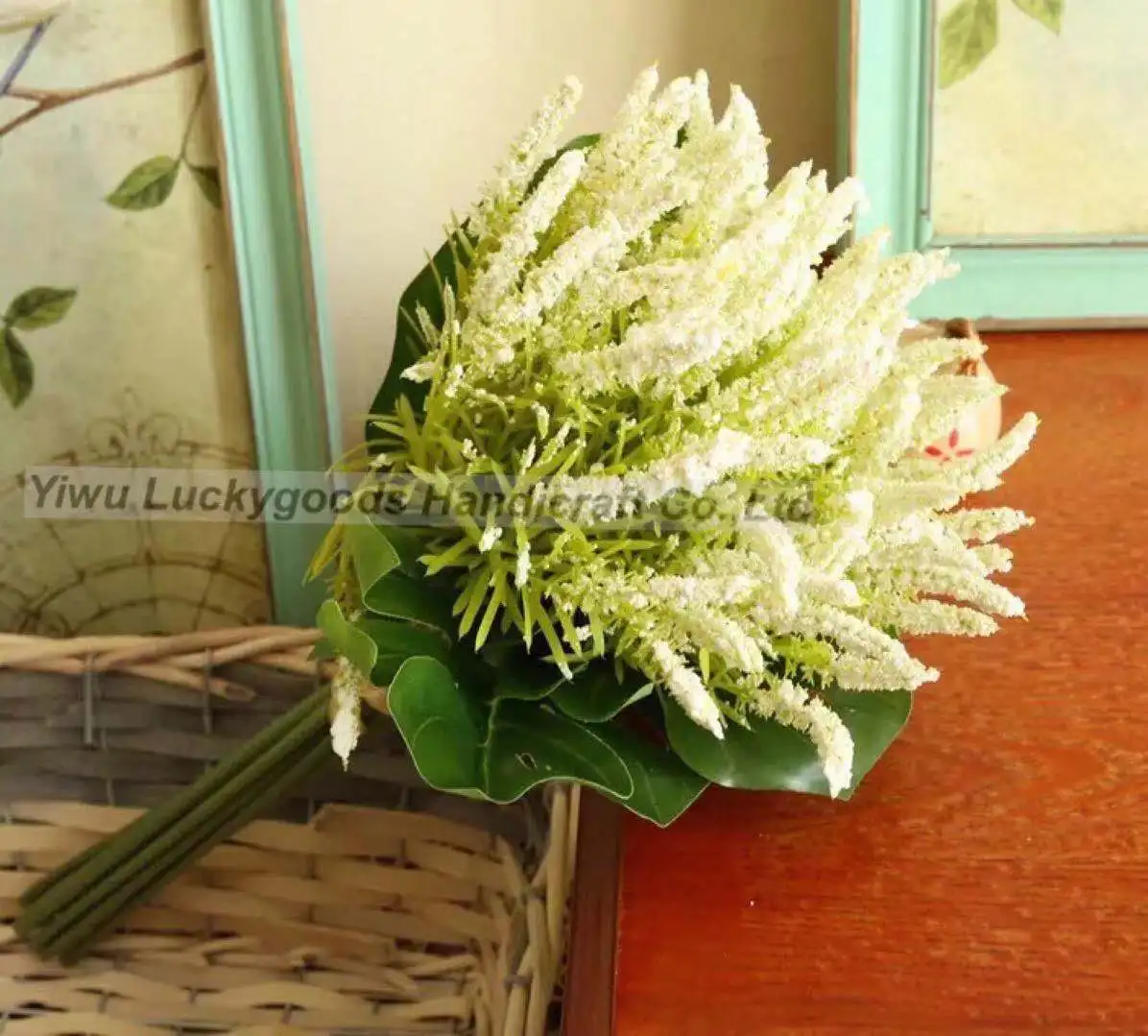 LG20181113-2 High Quality Large Artificial Silk lavender Flower For Wedding Decoration