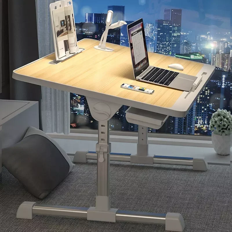 Home Dormitory Bedroom Adjustable Height and Angle Folding Notebook Laptop Computer Lazy Table Desk For Bed