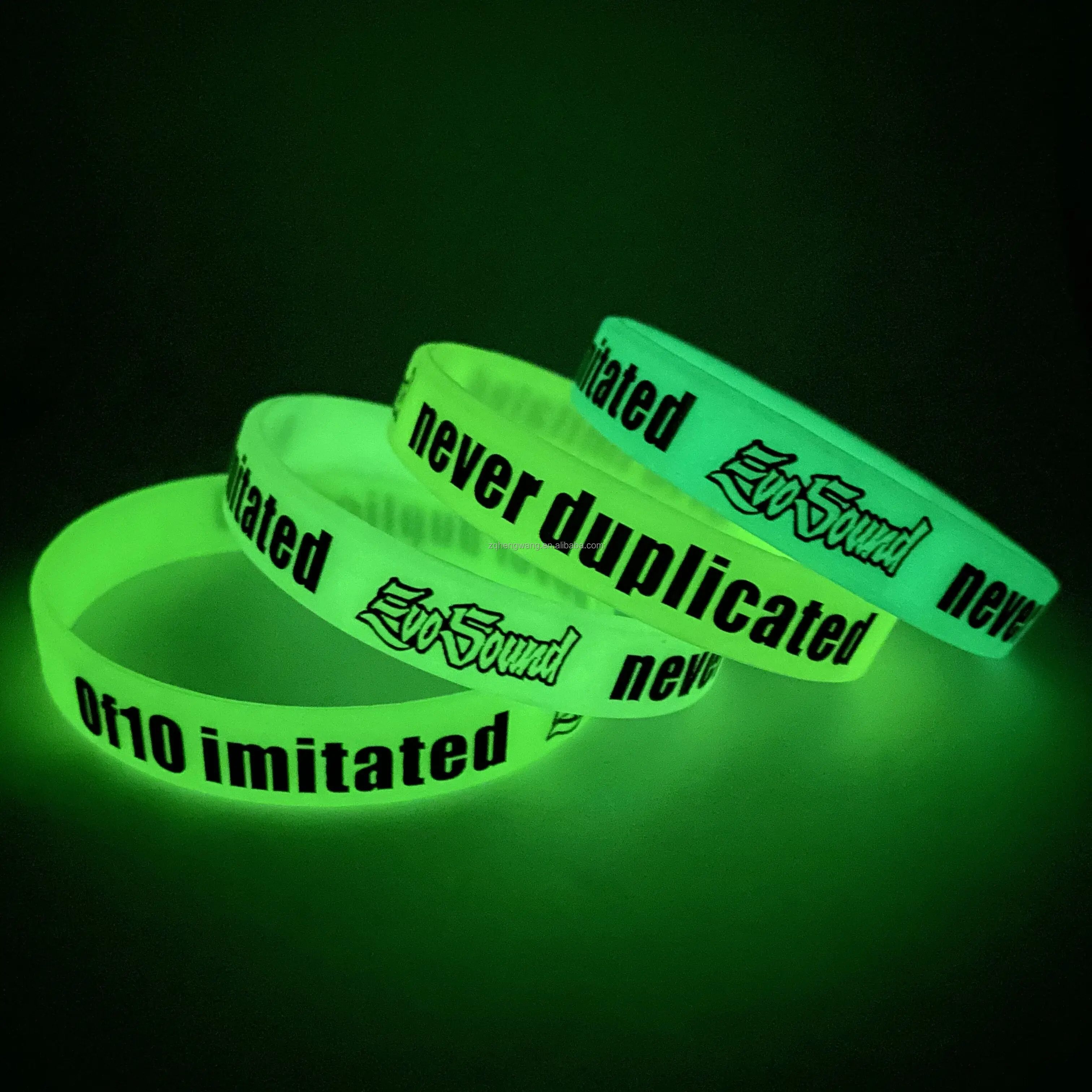 Promotional gifts silicone led bracelets custom logo silicone wristband luminous glowing glow event silicone wristband