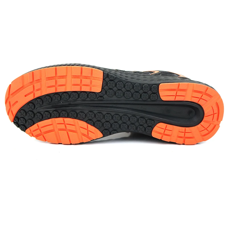 Hiking outdoor anti slippery  security guard security officer steel toe sports safety shoes for men sneakers safety shoes