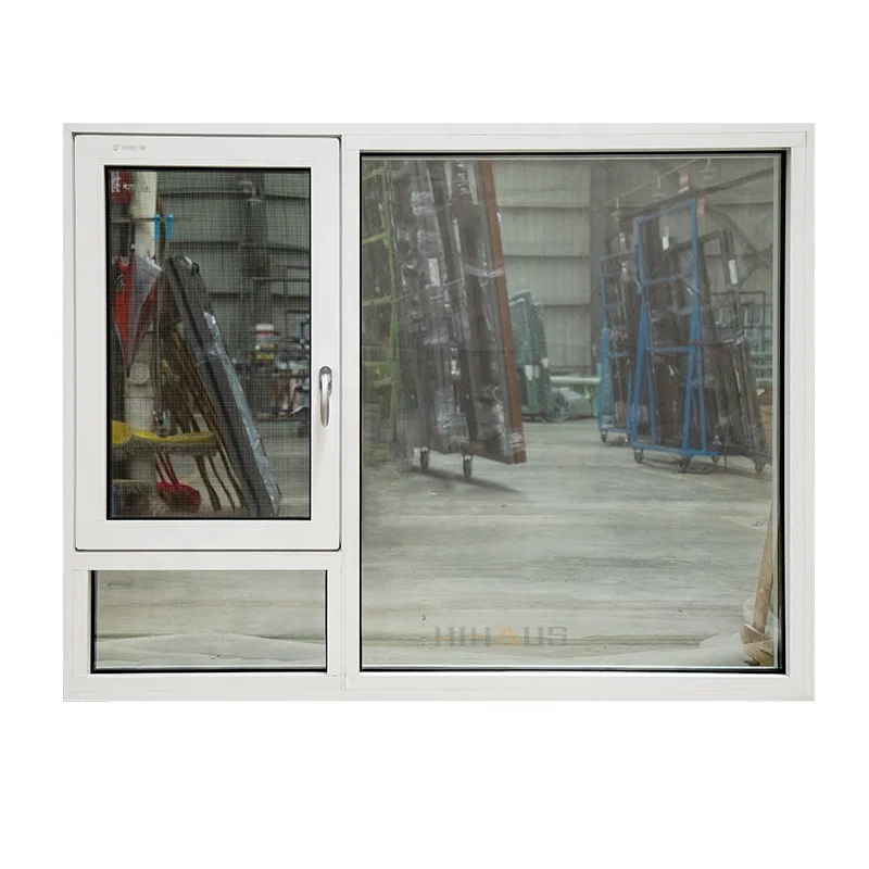 Custom heat insulation aluminium soundproof glass window for house big size