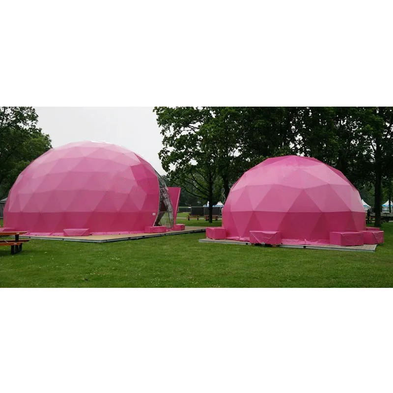 Half Sphere Outdoor Transparent Exhibition Geodesic Dome Tent