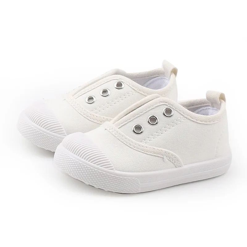 Toddler Girl Sneakers Boy Shoes Kids Canvas Shoes Casual Lace Up Classic Flats Children Shoes for Student