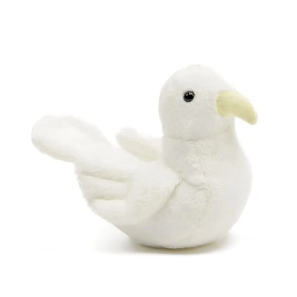 J935 6 Inch Funny White Pigeon Soft Plush Stuffed Toy Animals Cute Girl Heart Gift Stuffed Plush Pigeon Toy