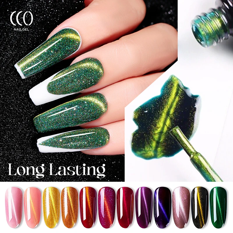CCO Factory Price Private Label Cat Eye Uv Gel Polish Professional Salon 12d Magic Magnetic Uv Gel Nail Polish