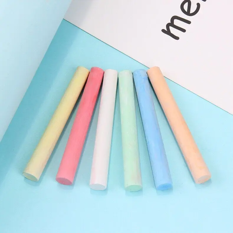 7.5*1*1 CM 100pcs High Quality Dust-free  School Student Teacher Office Colored And White Color Chalk