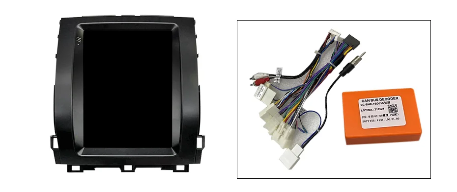 2+32GB Tesla Vertical Android 11 car dvd player Multimedia Carplay autoradio stereo headunit screen For Toyota Prado 120 2002-20