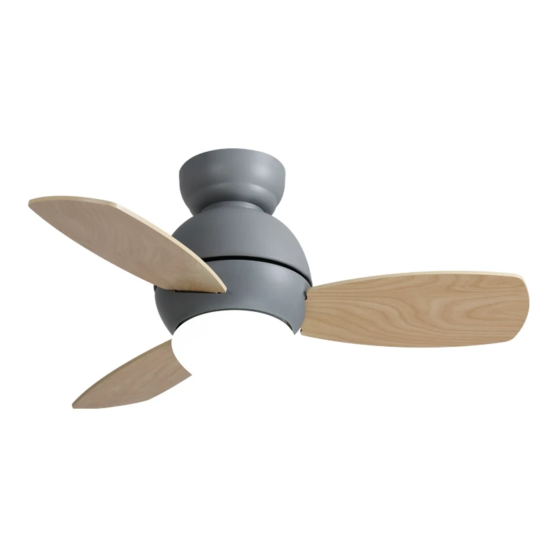 Professional Metal full copper wire mute motor AC 20W LED modern 36 inch 3 blade remote control white ceiling fan with light