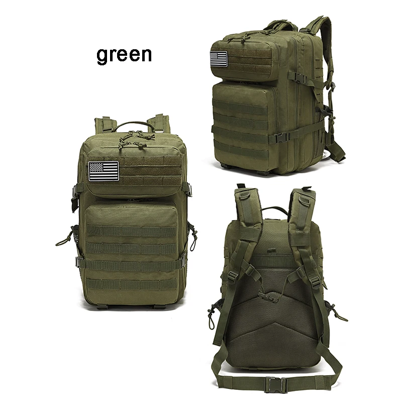 Hot Sale 25l 40L 45L 30L 35L 60L 50L Waterproof Outdoor 900d Oxford Tactical Bags For Camping Hiking Backpacks Knapsack Daypack