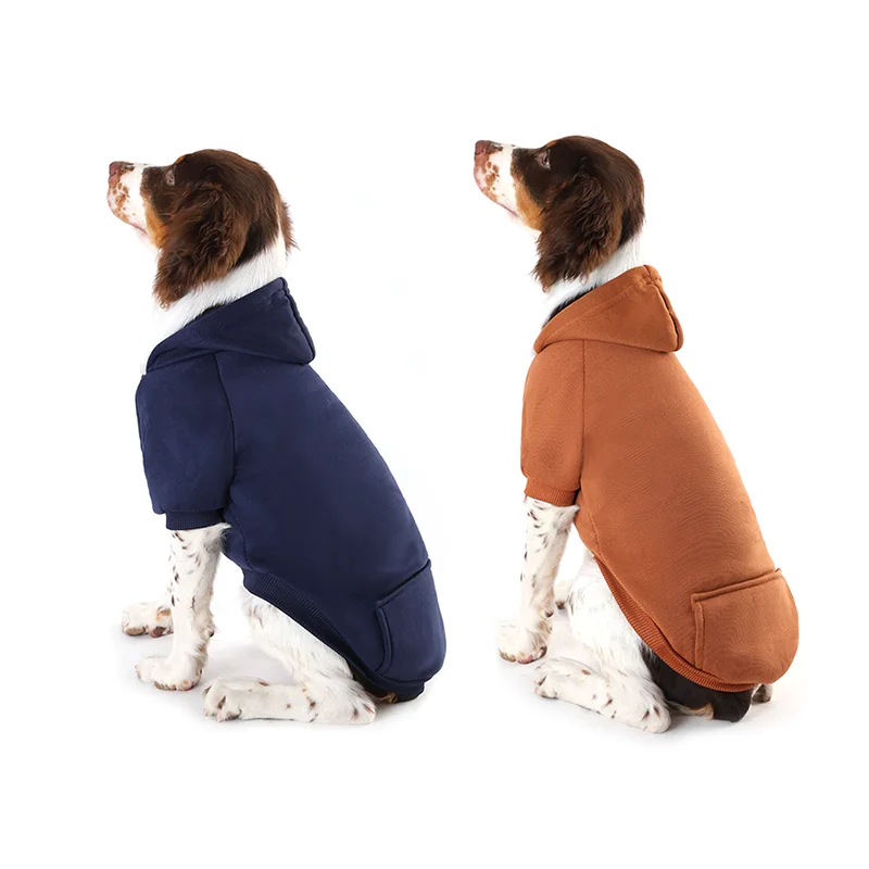 Jumpsuit Warm Soft Pet Clothes Wholesale Customized  Hoodie Dog Coats Pet Clothes Winter Plain Pet Hoodie