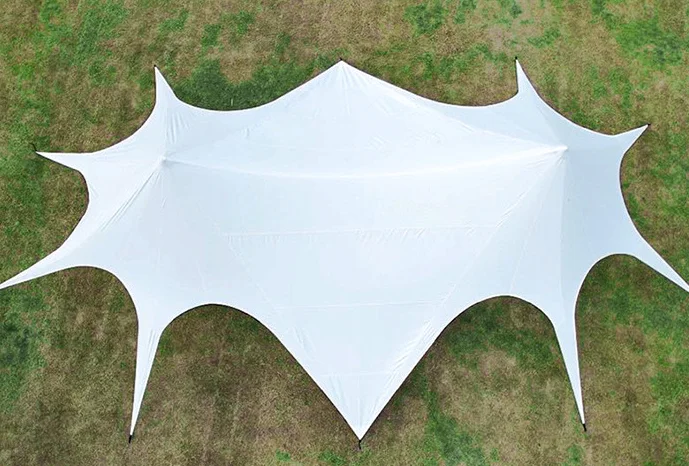 Outdoor Large Waterproof Spire Canopy Camping Camp Sunshade Beach Tent Hexagonal Star Shaped Tent