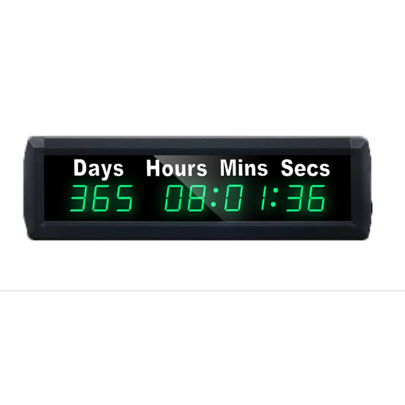 LED Countdown Upgraded Automatic Calculation Day Countdown/Count Up Timer, Vacation Exam Wedding Lab Project Meeting clock