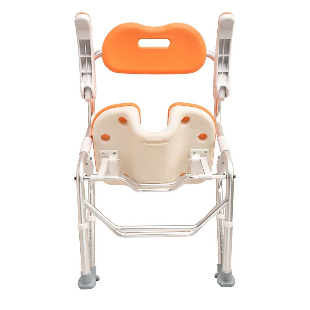 Multifunctional aluminium folding bath chair non-slip shower chair for elderly and disabled