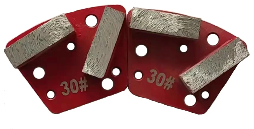 Grain size 16# Trapezoid Diamond Grinding Tool Metal Grinding pads For Concrete Floor