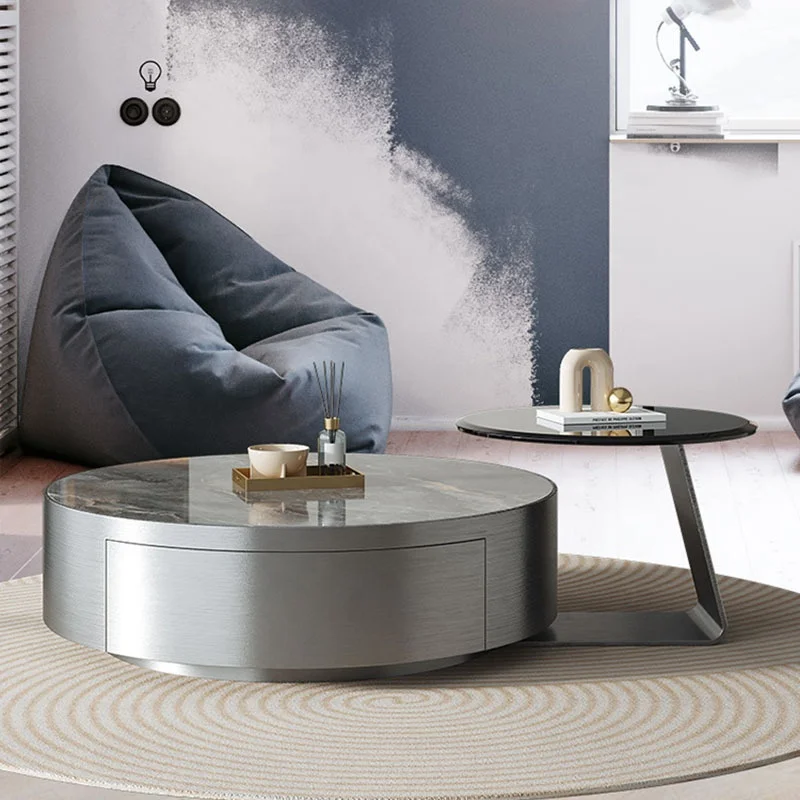 MIDOSO modern style marbling coffee table selling small family living room furniture tea table set