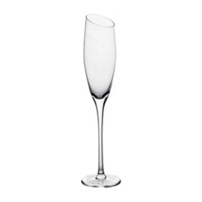 Champagne glasses flutes oblique mouth plastic glass champagne flutes for bar and home