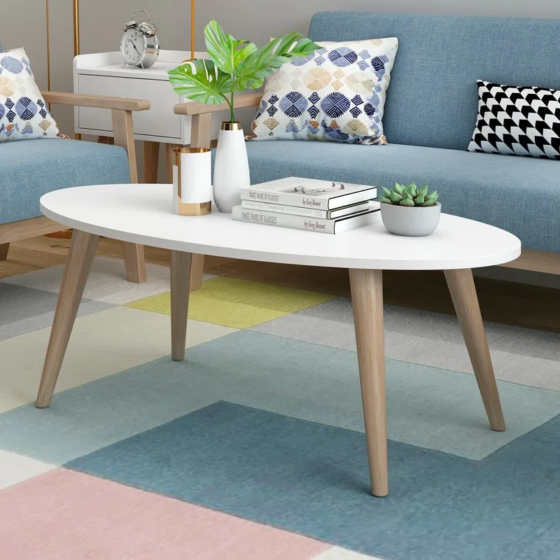 QUAWE Simple European Style Creative Tea Table Small Apartment Square Coffee Table TV Cabinet