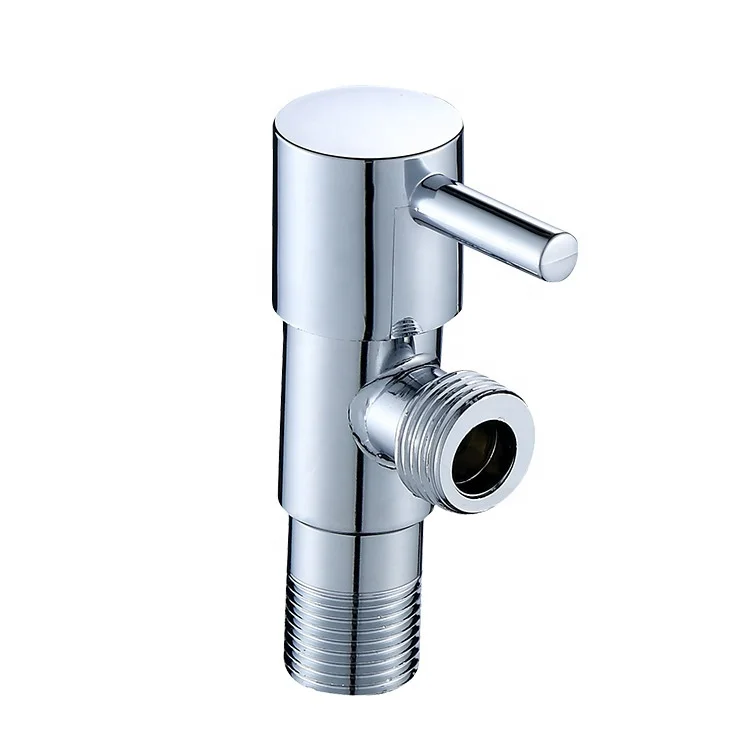 Quality-assured stainless steel thickening explosion-proof triangle angle valve chromed