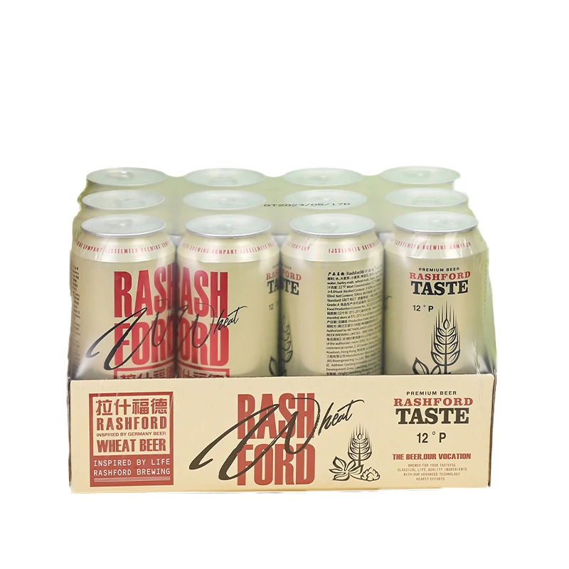 Hot Selling Brewery OEM 500ml 50cl Alcohol Drink Light White Lager Malt Beer Canned Craft Wheat Beer for Sale