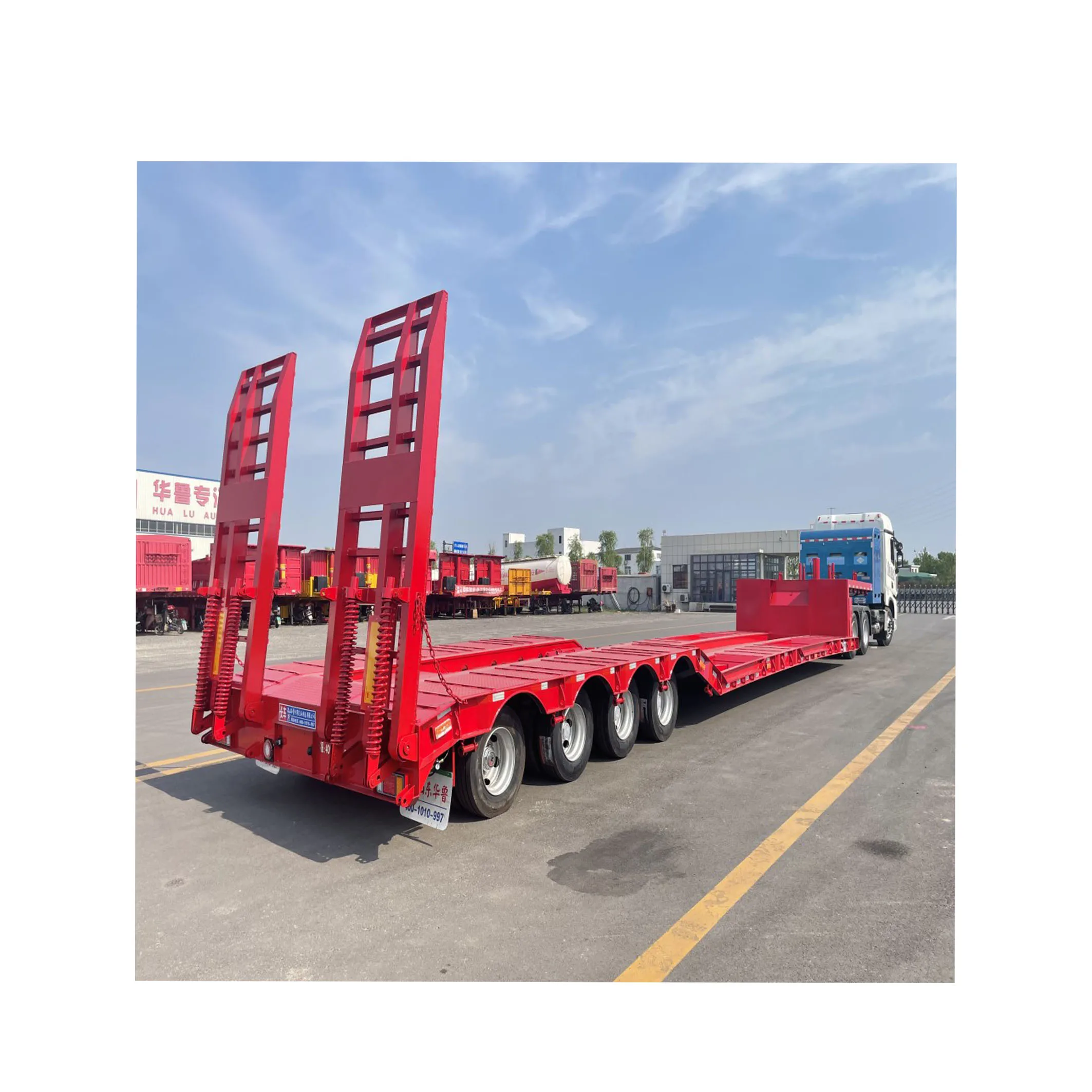 New Product Launch Price Low Bed Trailers Modern Semi Truck Trailer Side Dump Semi Trailer