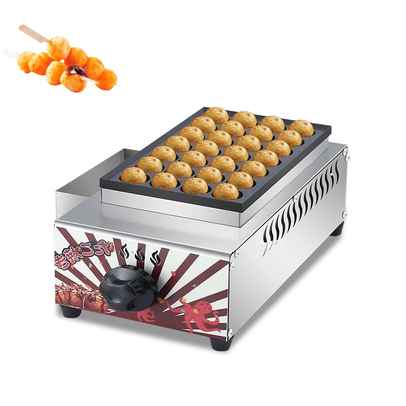 Multifunction Meat Ball Machine / Gas Takoyaki / New Street Snack Making Machine