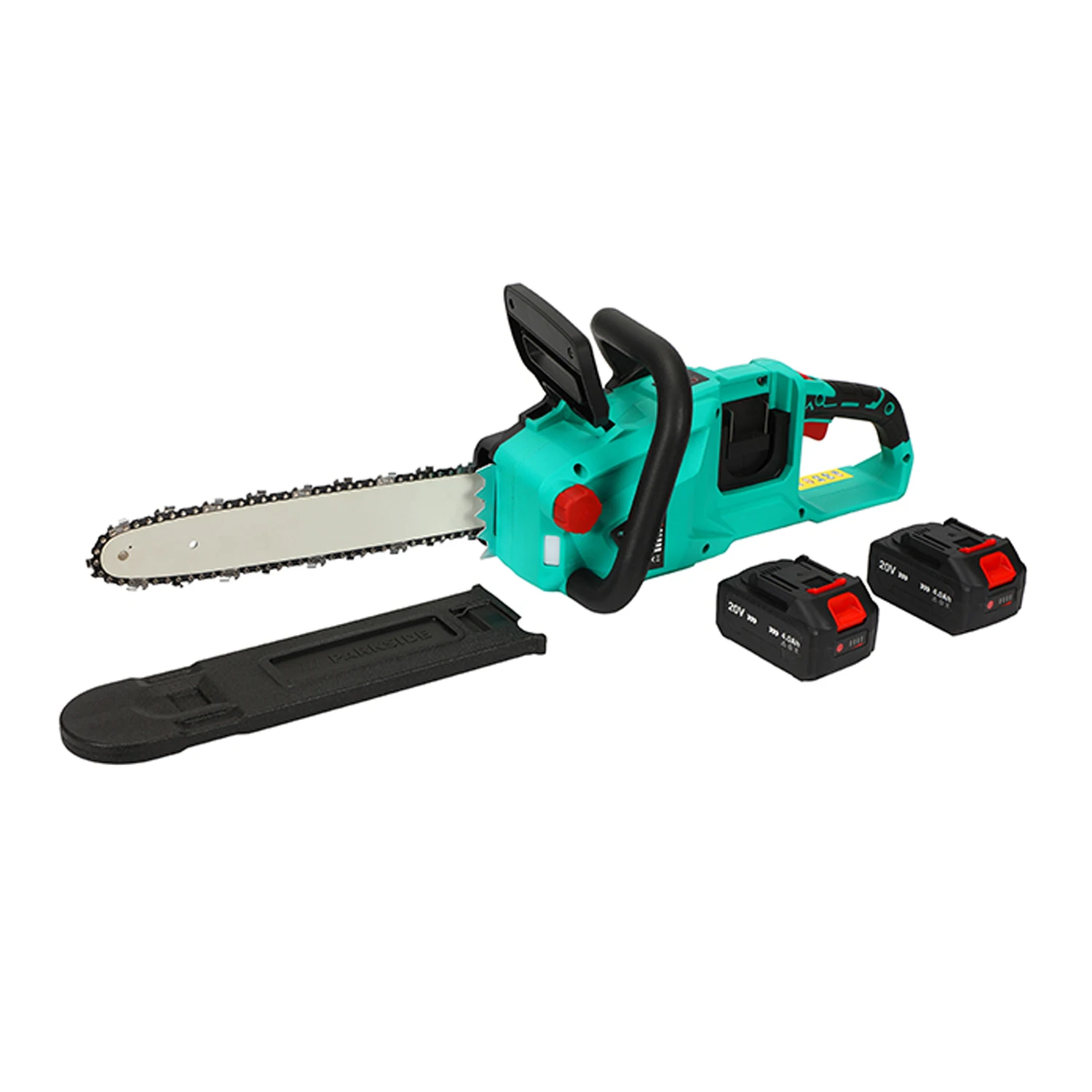 Garden high quality cordless 20V+20V lithium battery operated Chainsaw for tree wood cutting