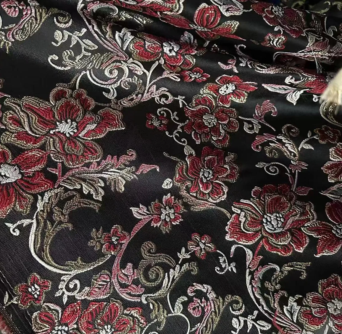 Nylon Poly yarn dyed Brocade Fabric  for organic garments fashion dresses and home textiles