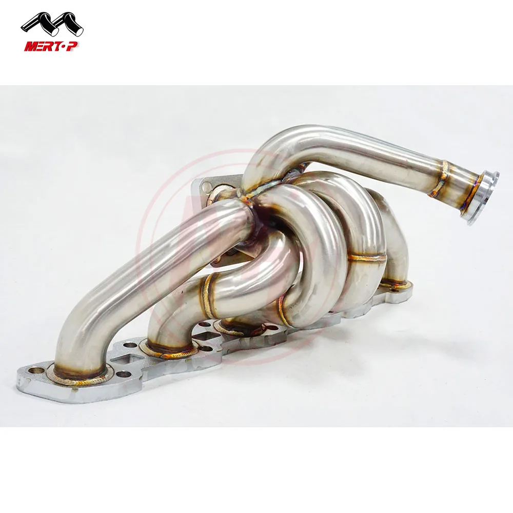 
Mertop SS 304 3mm Exhaust Turbo Manifold for RB20DET RB25DET Skyline 240sx S13 S14 R31 R32 R33 1989-1998 manifold with Waste Gat 