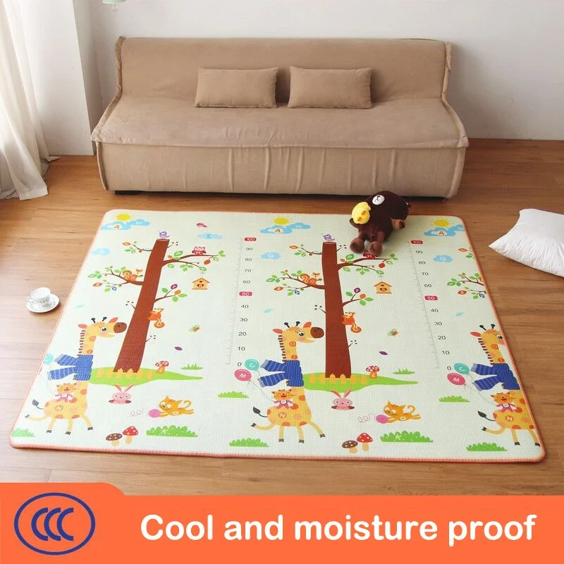 Soft  Double Side Print  Epe Roll Foam Mats Kids Outdoor Indoor Baby Play Gym Mat