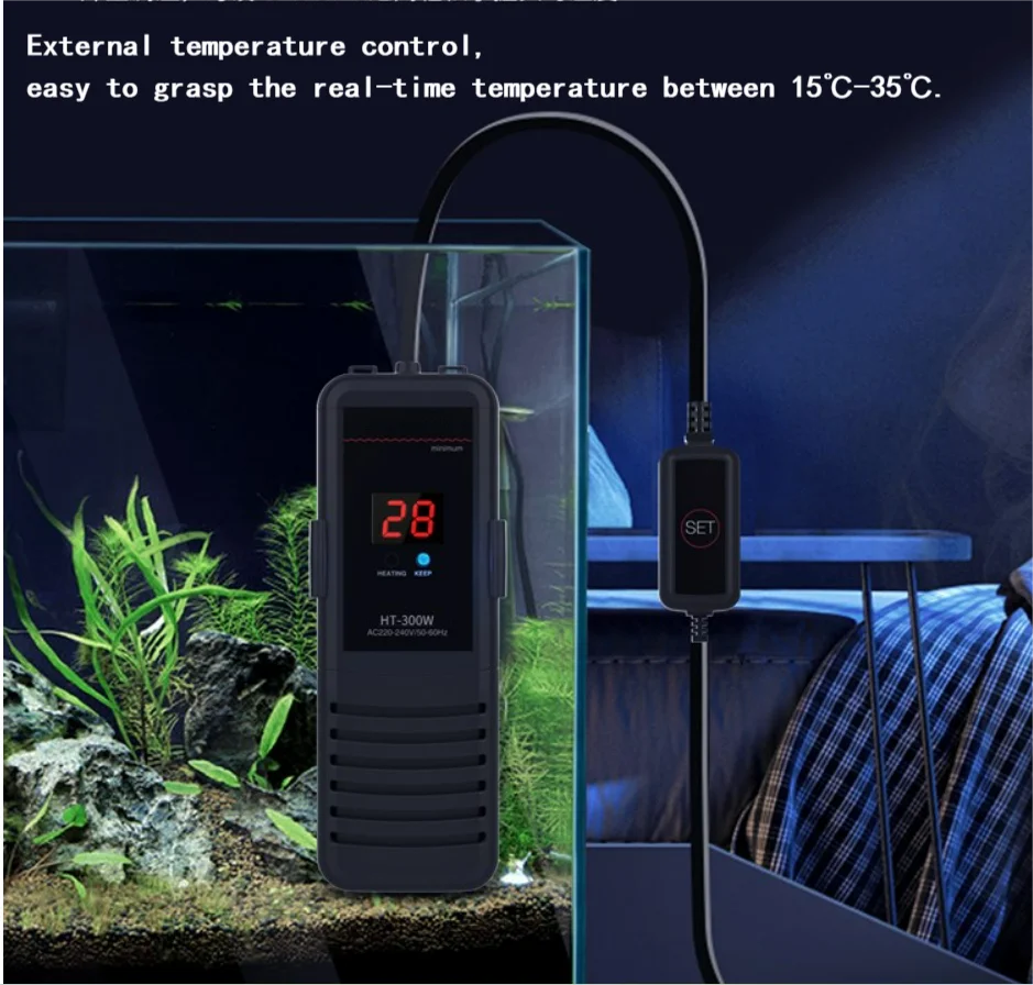 New Design Selling Best Mini Aquarium Heater Fish Tank Submersible Heater With digital display Fish Tank Heater