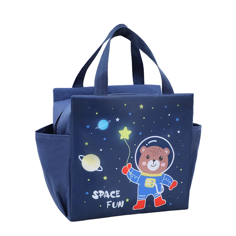 1/2/4PCS Kawaii Lunch Bag Women Cute Bear Picnic Travel Thermal Breakfast Box School Child Convenient Lunch Box Tote Food